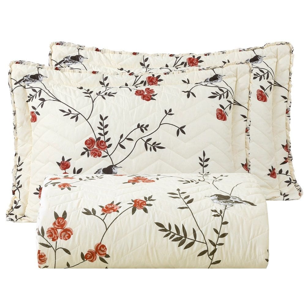 Cobre Leito King primor Dupla face 3pç 100% Poliéster - Rosinh