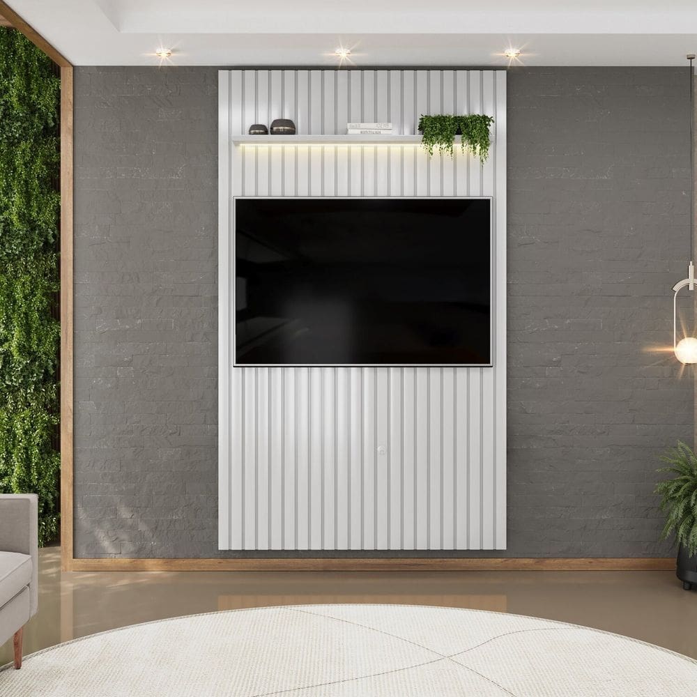 Painel para Tv até 60 Polegadas Ripado com LED 143cm Trento Bali