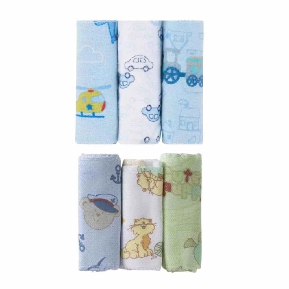 Kit 6 Faixa Umbilical P/Bebê Umbigo Enxoval Masculino