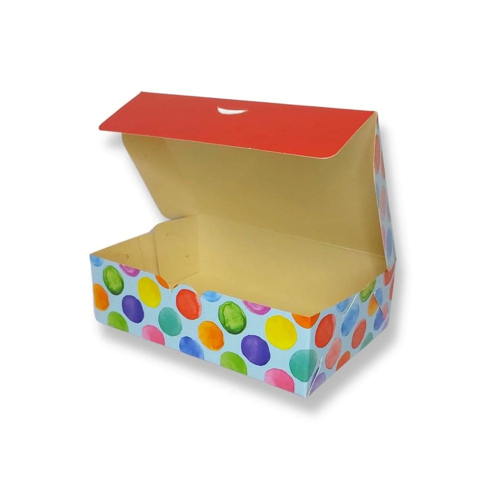 Caixa 6 Doces Floquinhos Páscoa 8x3,5x12cm Cromus c/10 un