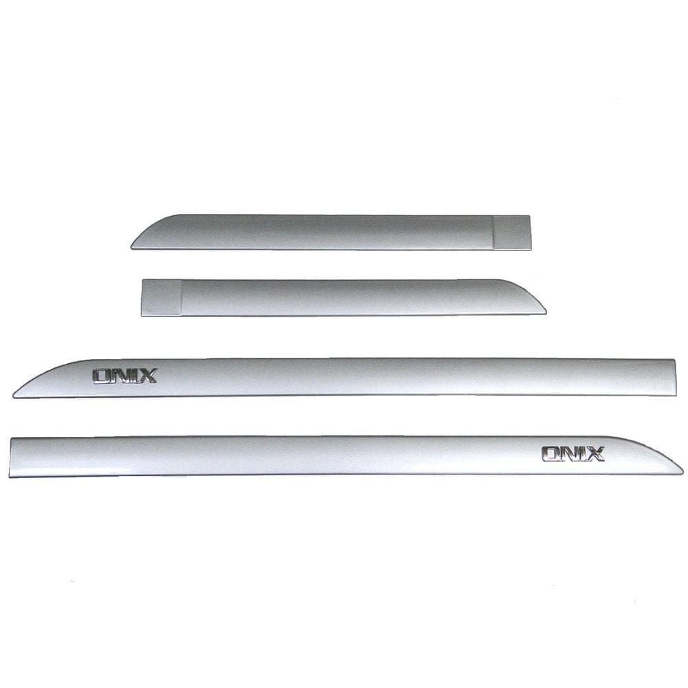 Jogo De Friso Lateral Cromado Prata Switchblade Onix