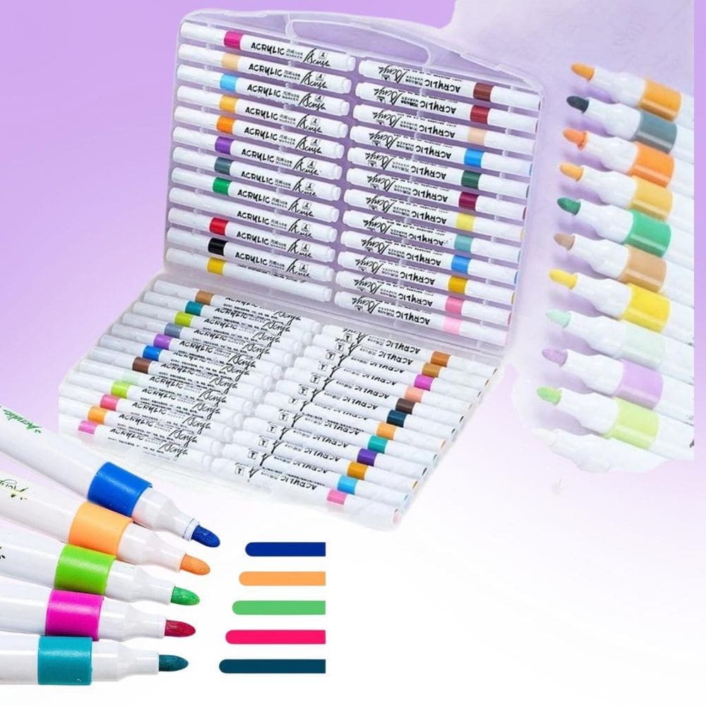 Ultra Canetinhas Ponta Média Estojo 80 1Linha