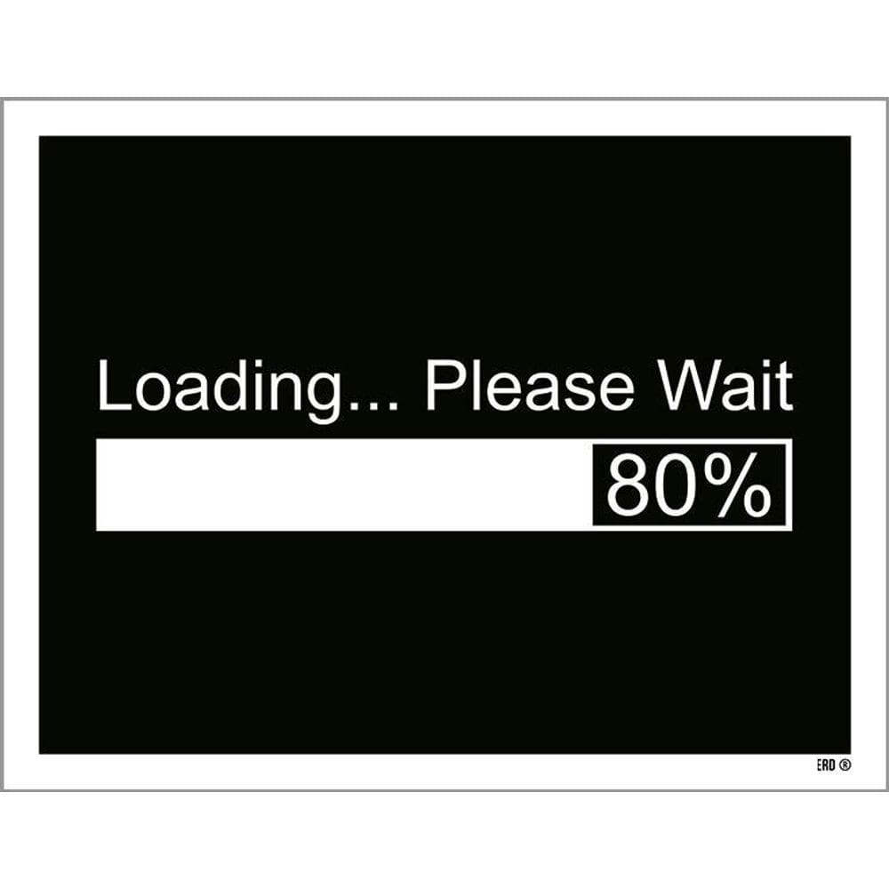 Kit 3 Placas Decorativa - Loading Please Wait