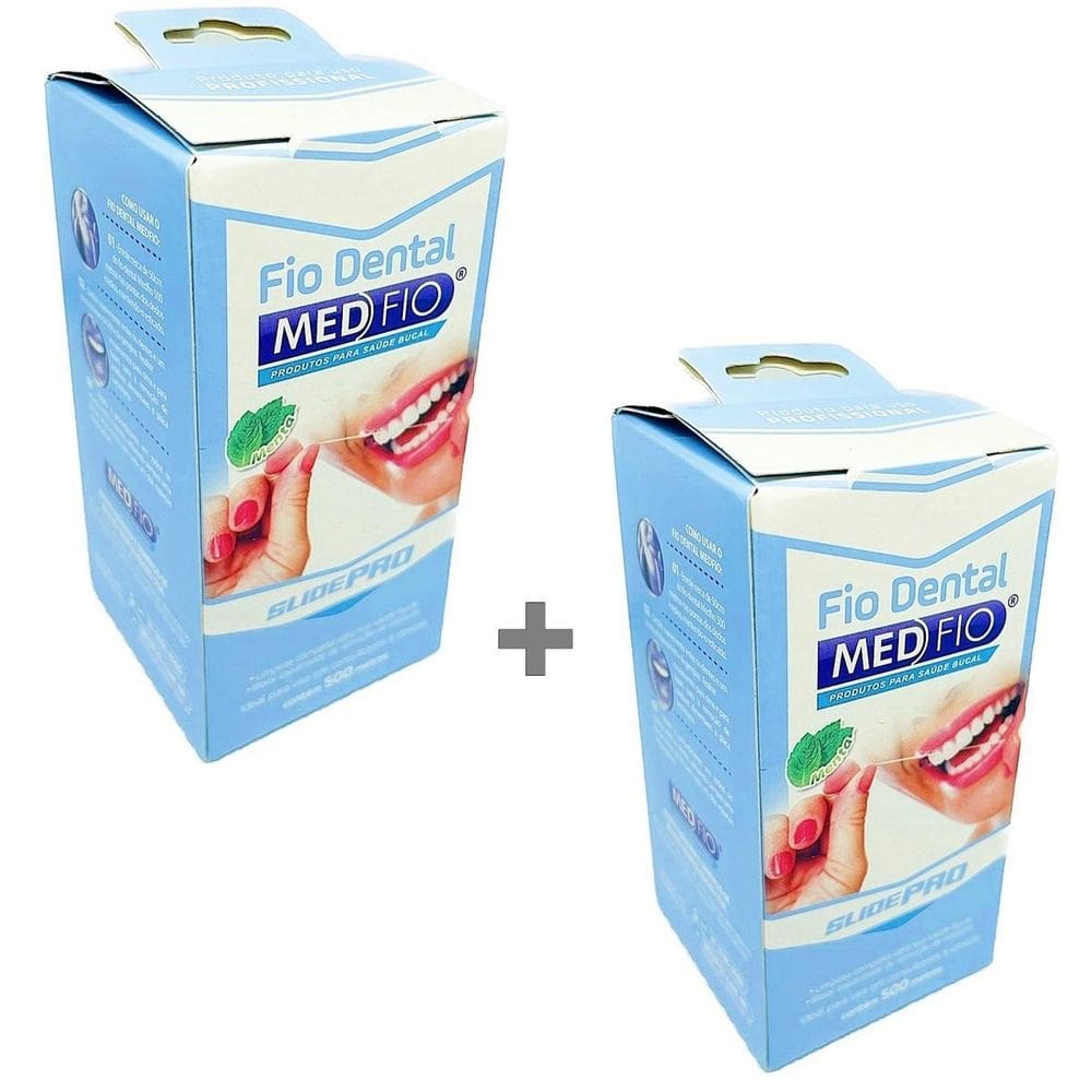 Fio Dental 500M Tampa Flip 2 Unidades Saúde Higiene Bucal