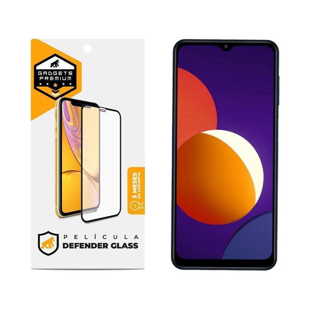 Película Para Samsung Galaxy A12/M12 - Defender Glass Preta