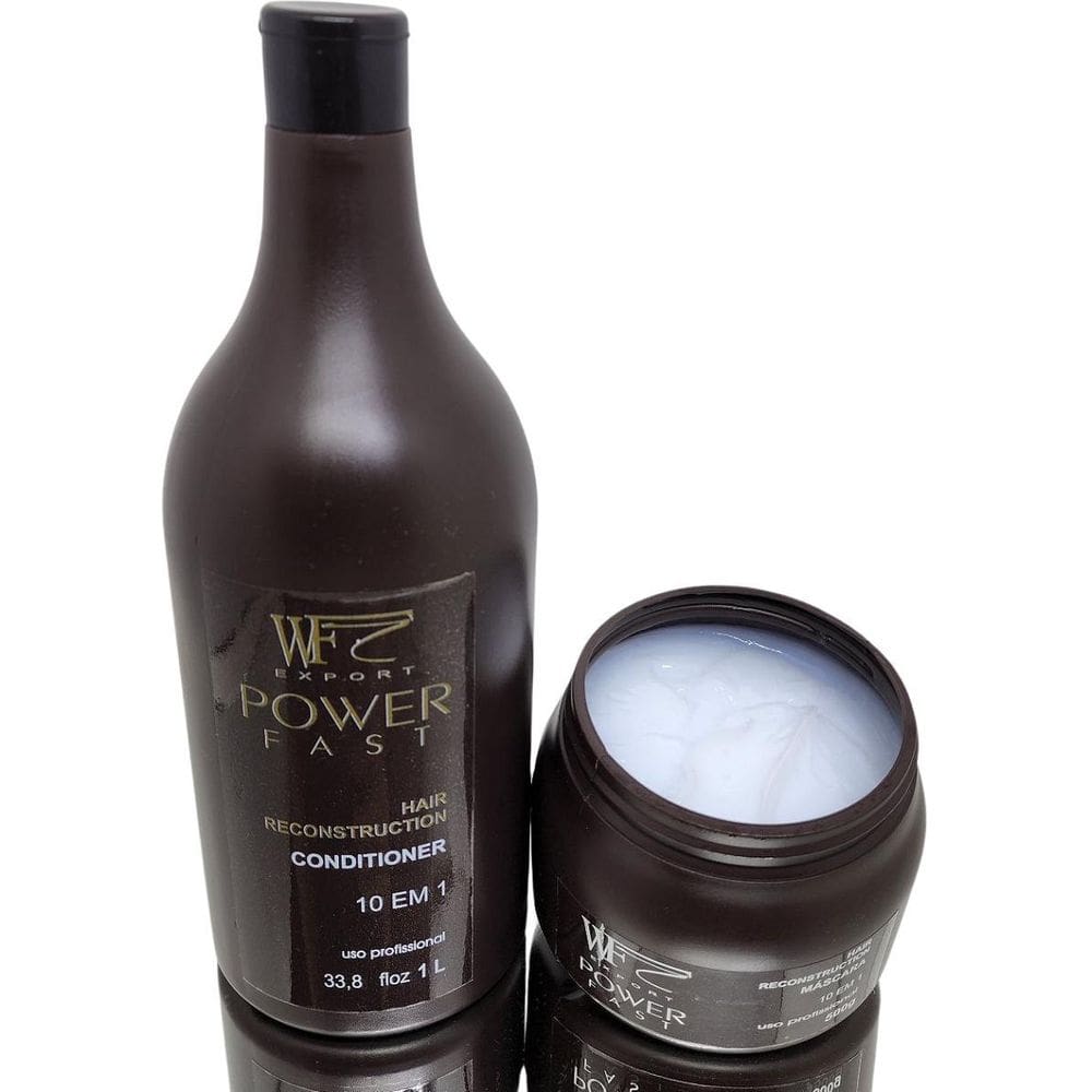 Kit Reconstrução Power Fast Shampoo E Mascara 1500Ml Wf