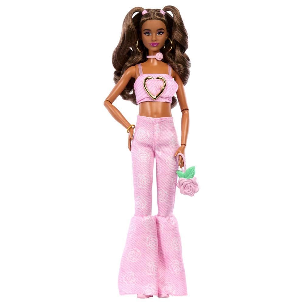 Boneca Fashion Barbie Deluxe Style #12 com Roupa Jeans Rosa