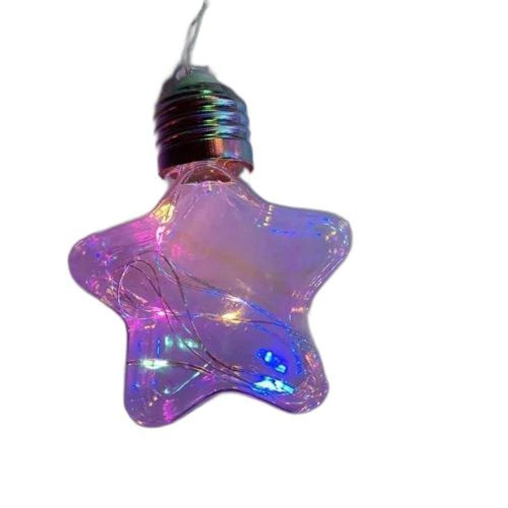 Fio Led 10 Lâmpadas Estrelas Fio Fada Usb E Pilha Aa