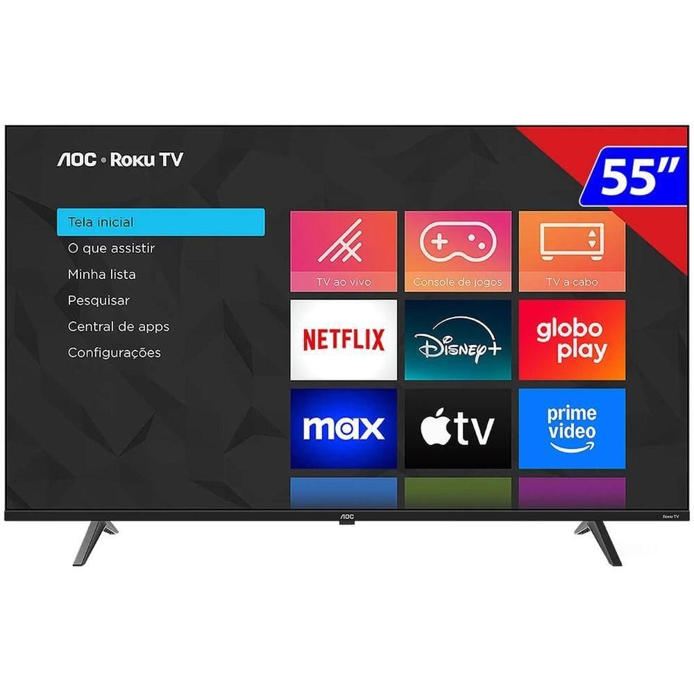 Smart TV AOC OLED 55 4K Wi-Fi HDR10 HDMI 55U7045/78G