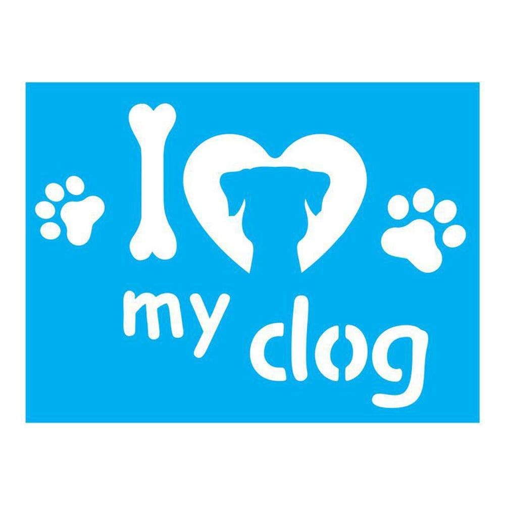 Stencil Tamako I Love My Dog - 15X20Cm - Ref 906