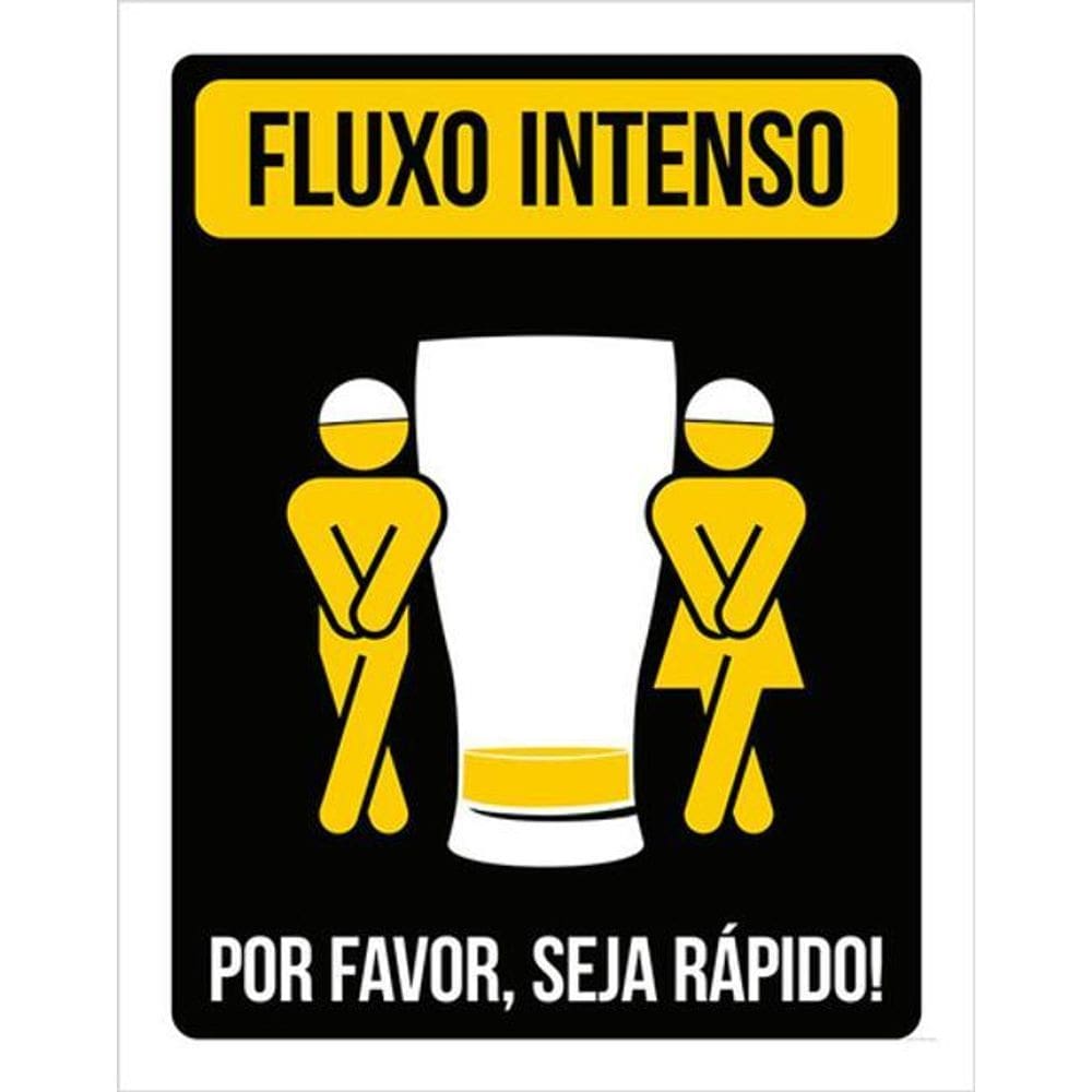 Kit 3 Placas Fluxo Intenso Masculino Feminino