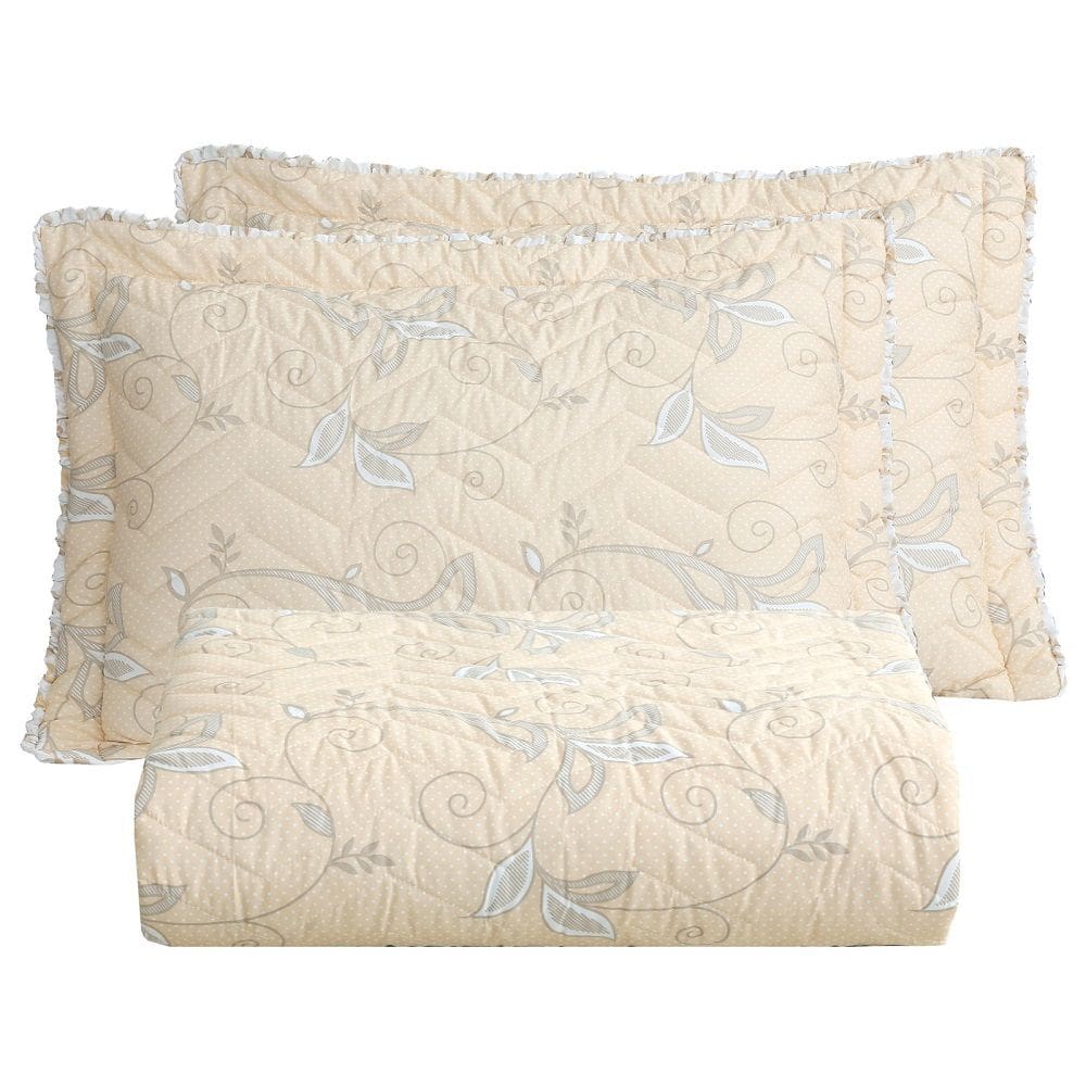 Cobre Leito Queen Primor Dupla face 3pç 100% Poliéster - Ramo_Cre