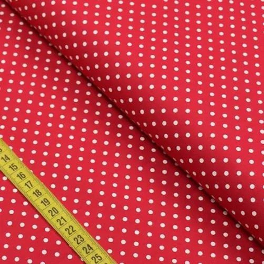 Tecido Poa Vermelho 4 Metro X 2.20 Largura