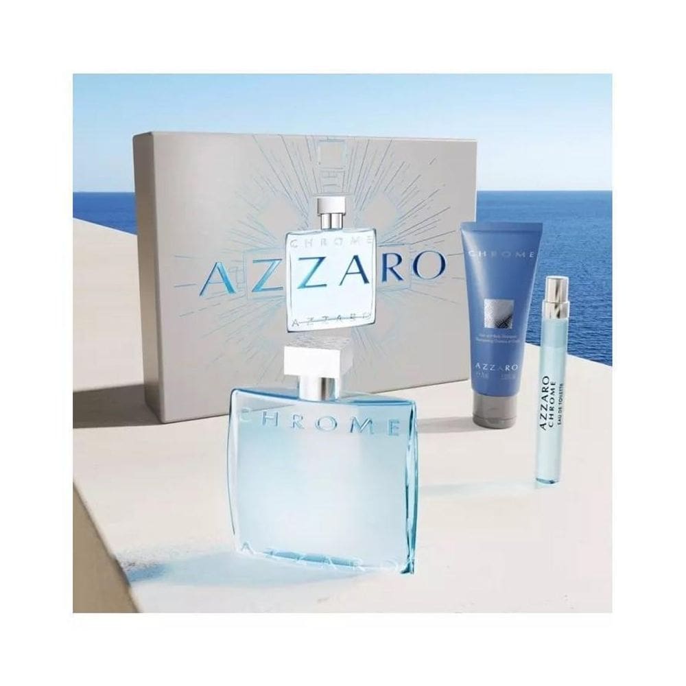 Azzaro Chrome Eau De Toilette 100Ml + Hb 75Ml + Ts 10Ml