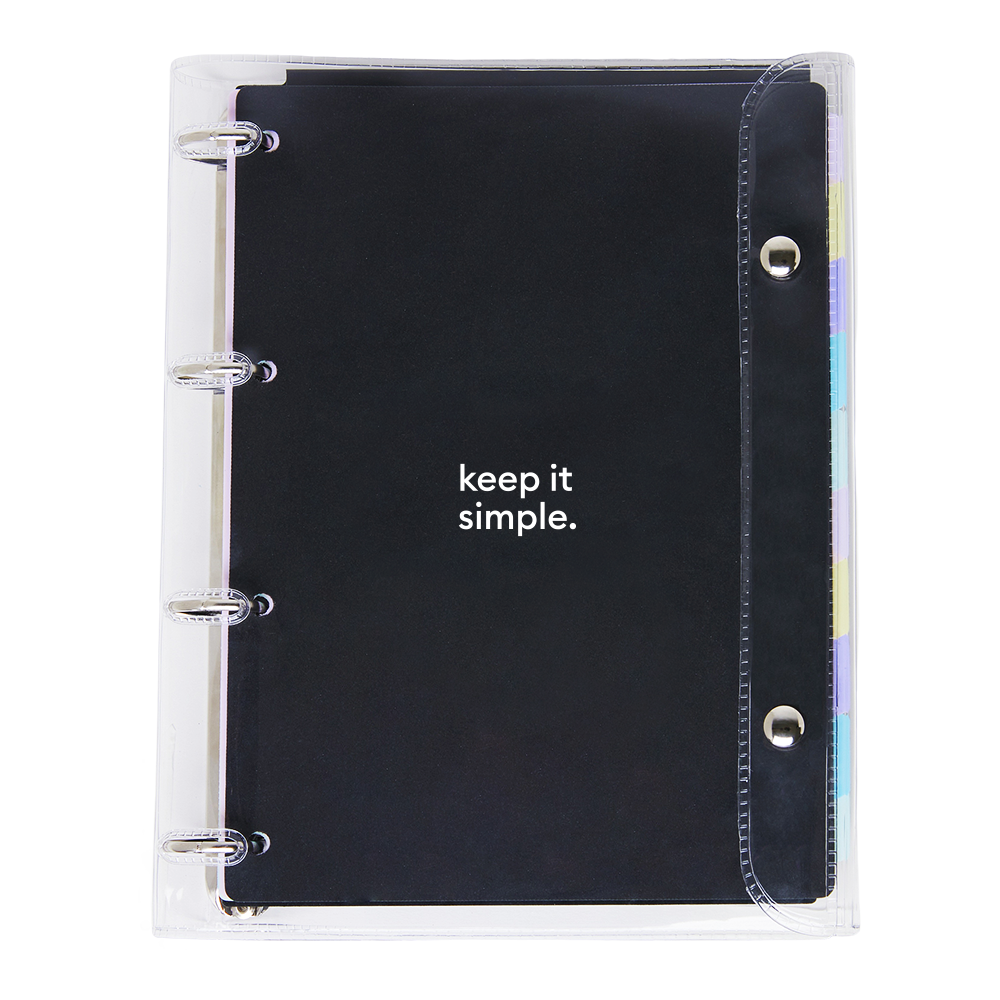 Caderno Argolado PVC PRETO - POLIBRAS