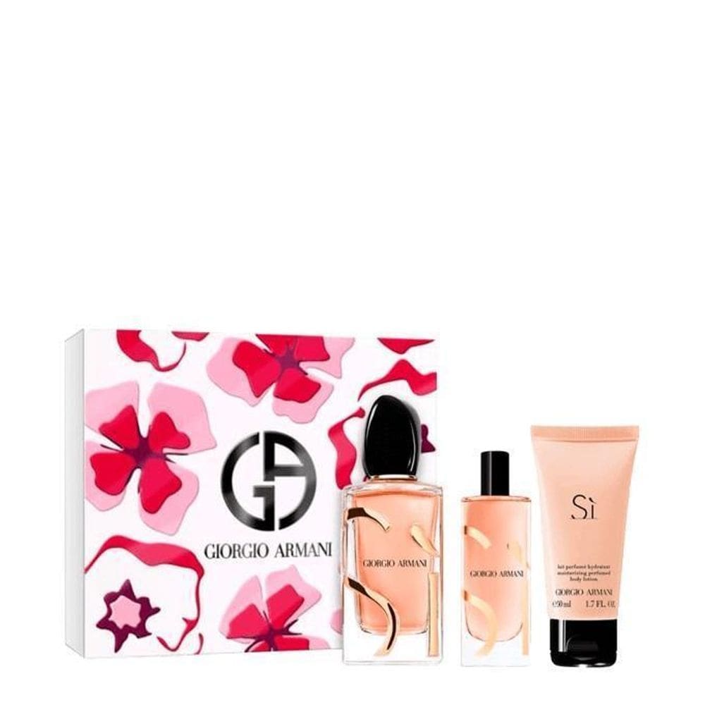 Kit Si Intense Giorgio Armani Edp 100Ml + Ts 15Ml + Bl 50Ml