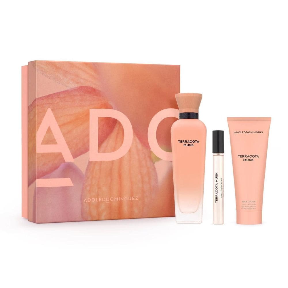Kit Terracota Musk Adolfo Dominguez Edp 120Ml + Bl 75Ml + Ts