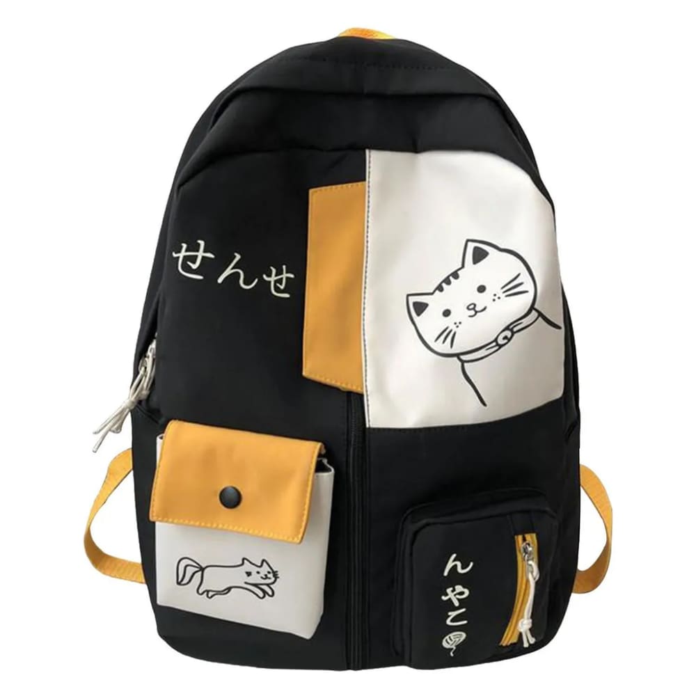 Mochila Gatinho Feminina Escolar Viagem Casual Cute Coreana