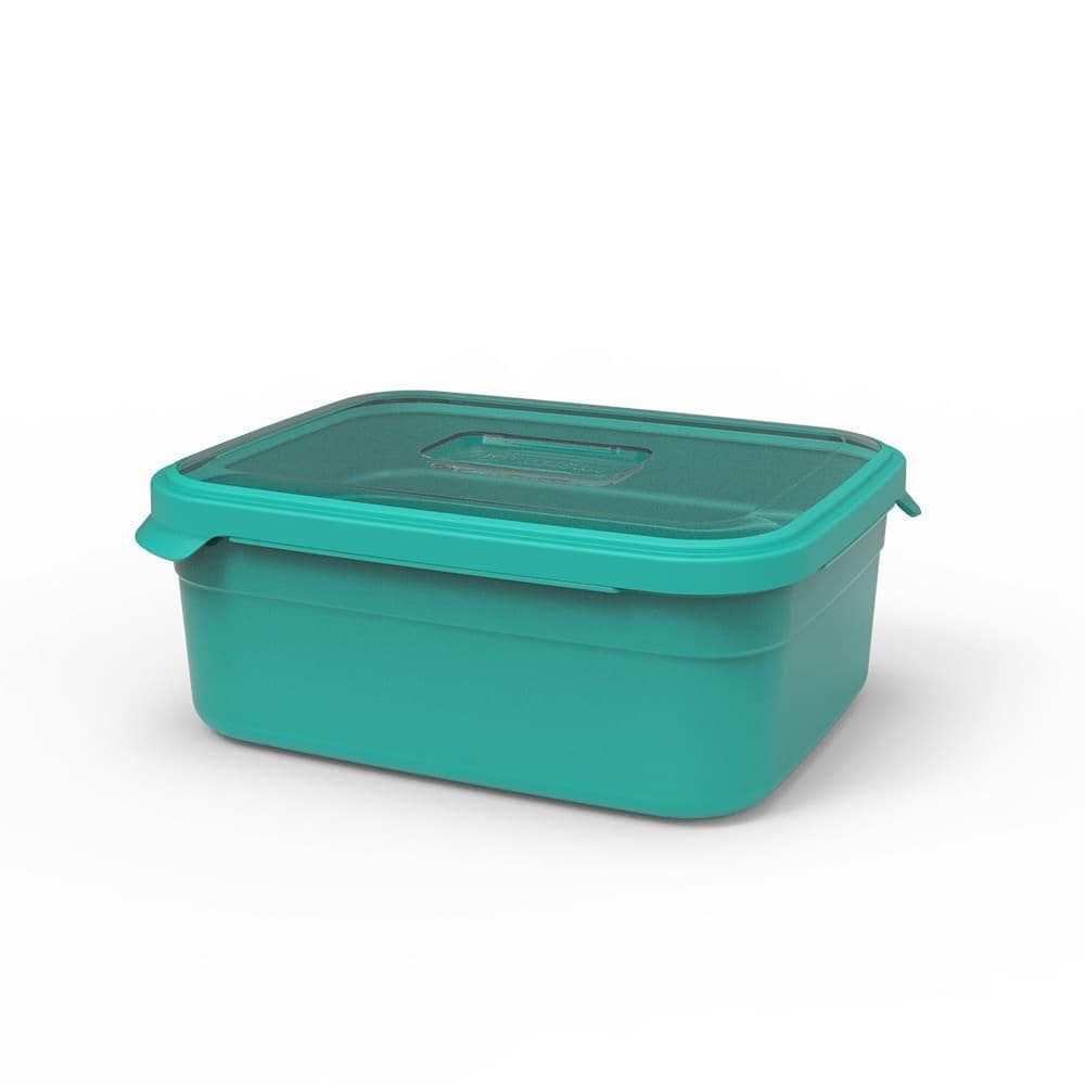 Pote Retangular Decora Verde 500Ml