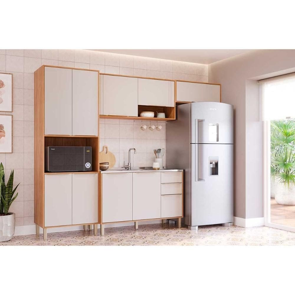 Kit Modulado MGM 4 Peças Áurea C4P188 Cinamomo/Off