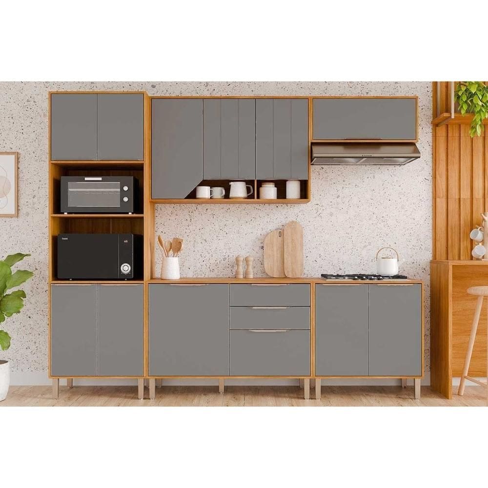 Kit Modulado MGM 5 Peças Celeste C5P172 Cinamomo/Platina