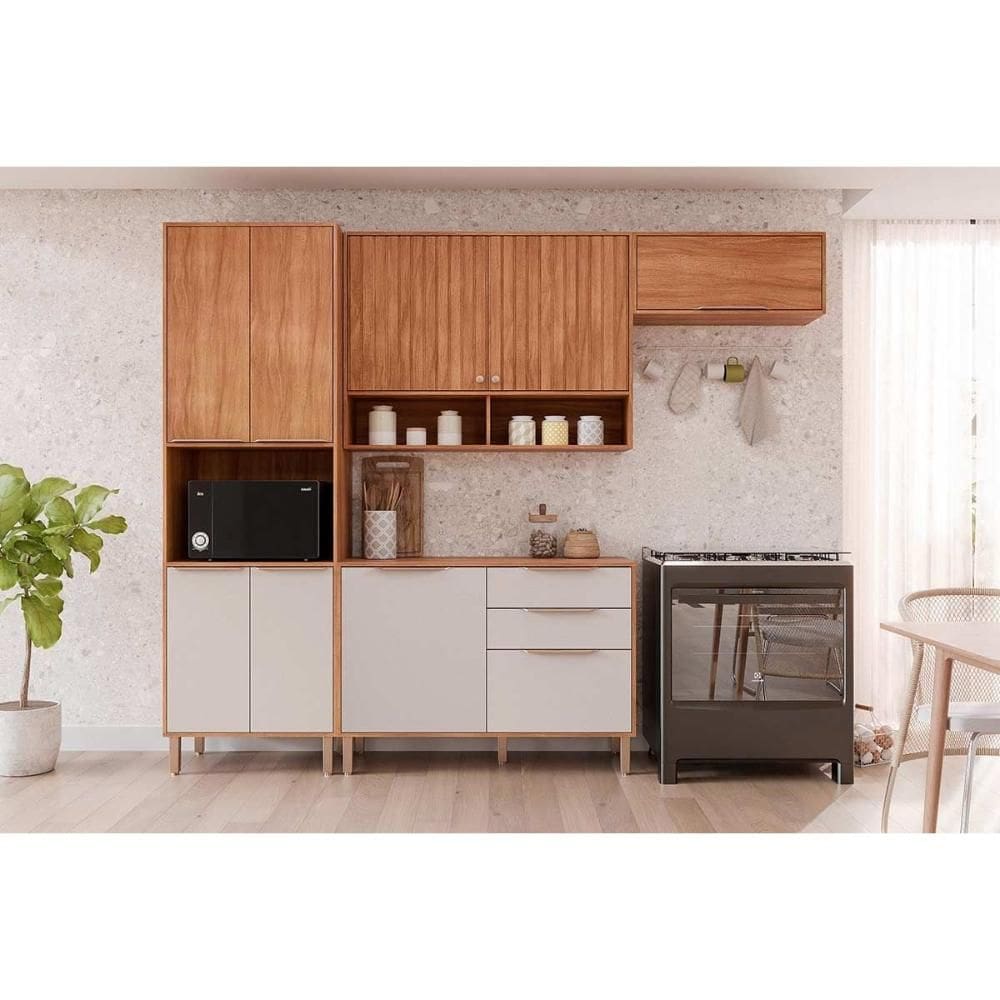 Kit Modulado MGM 4 Peças Divina C4P260 Cinamomo/Off