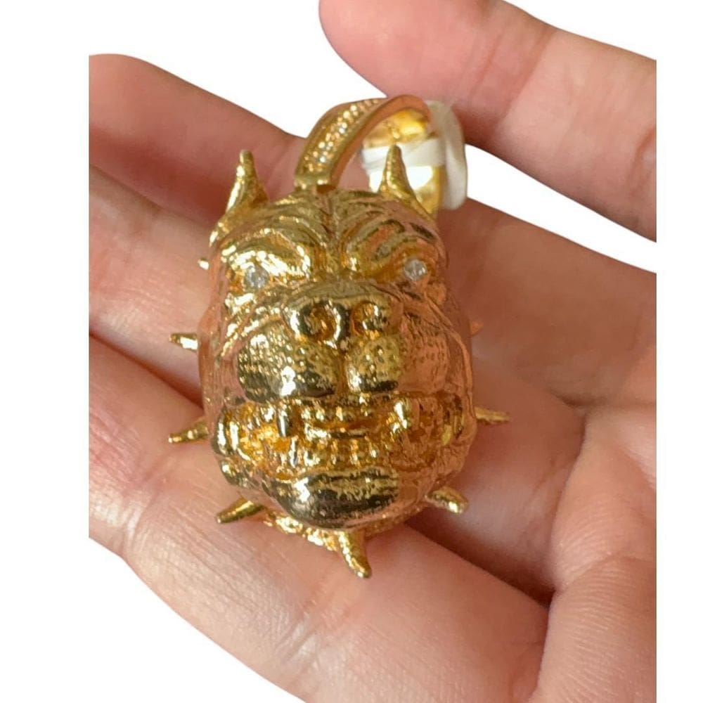 Pingente Pitbull G - Banhado A Ouro 18K