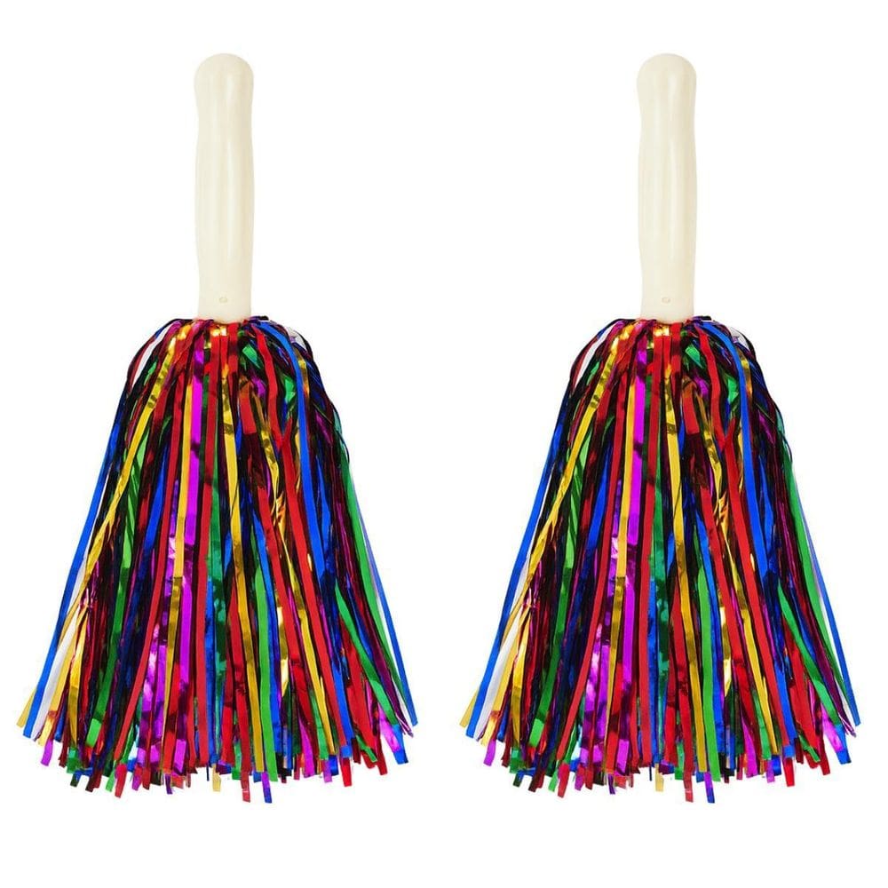 Pompom Metalizado Lider De Torcida Colorido