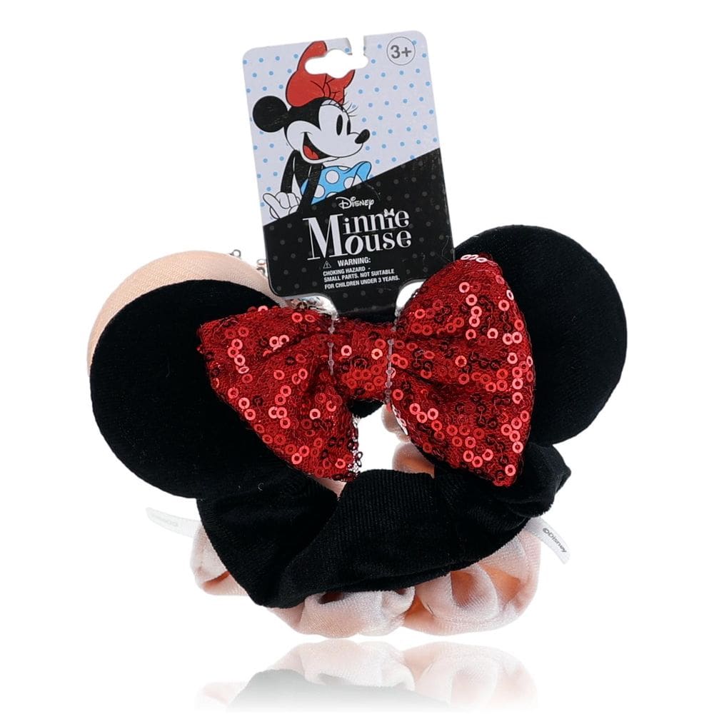 Pacote de 2 elásticos de cabelo Disney Minnie Mouse para crianças