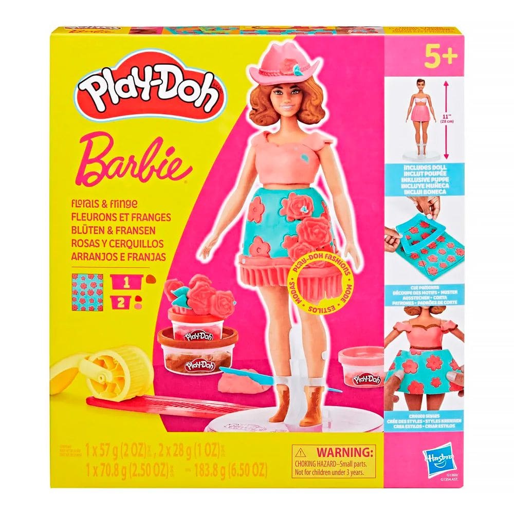 Boneca Barbie Massinha Play-Doh Florais e Franjas G1360 - Hasbro
