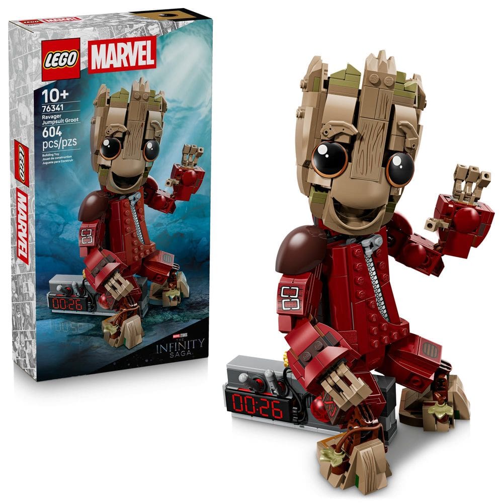 Brinquedo de Montar LEGO Marvel Ravager Macacão Groot 76341