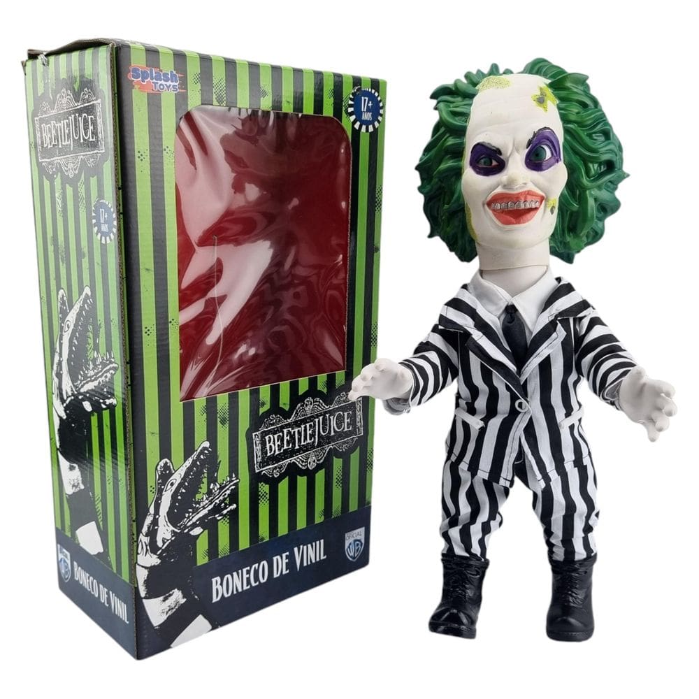 Boneco Beetlejuice De Vinil Articulado Produto Oficial