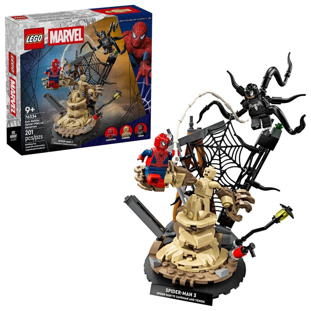 Brinquedo de Montar LEGO Marvel Batalha Épica Homem-Aranha vs. Homem-Areia