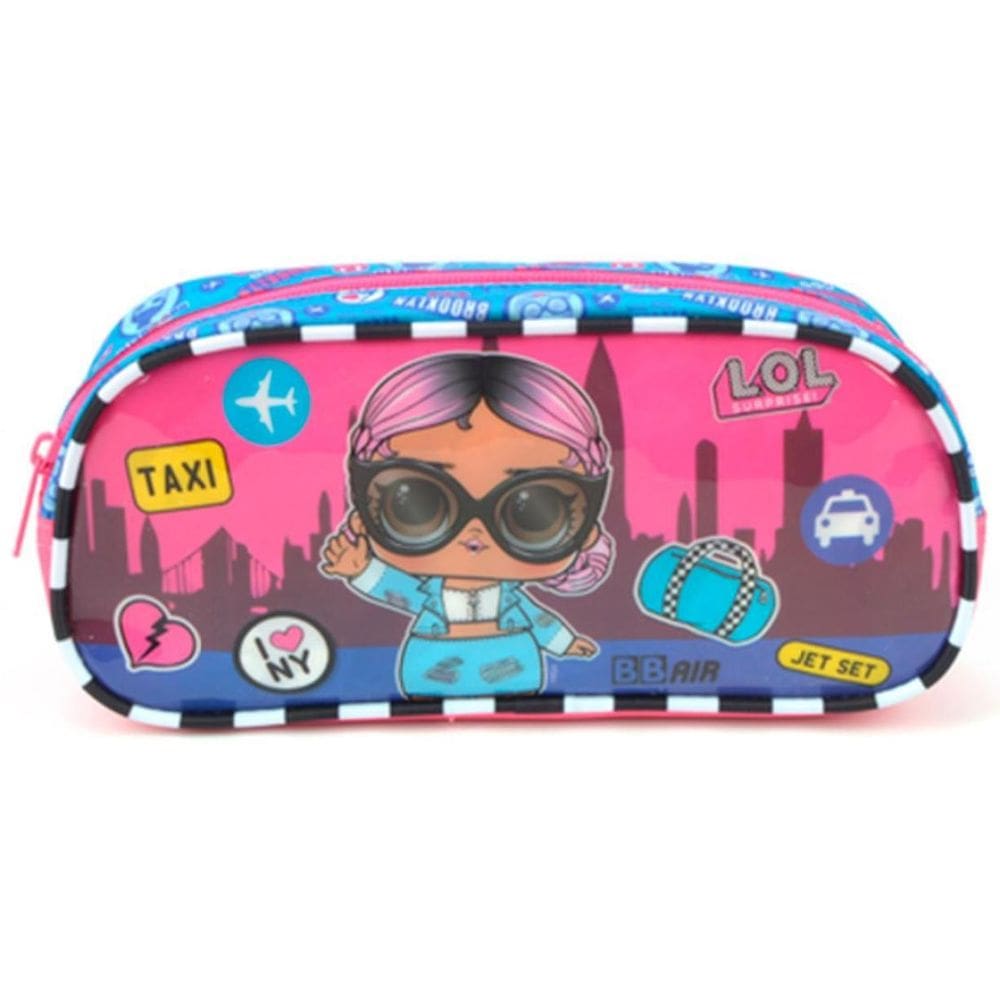 Estojo Escolar Lol Surprise Rosa Viagem Infantil Rosa