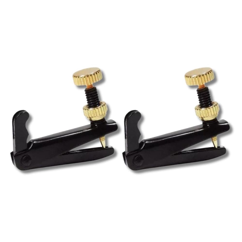 Kit 2 Micro Afinador Violino Svn-03 Preto E Dourado Smart