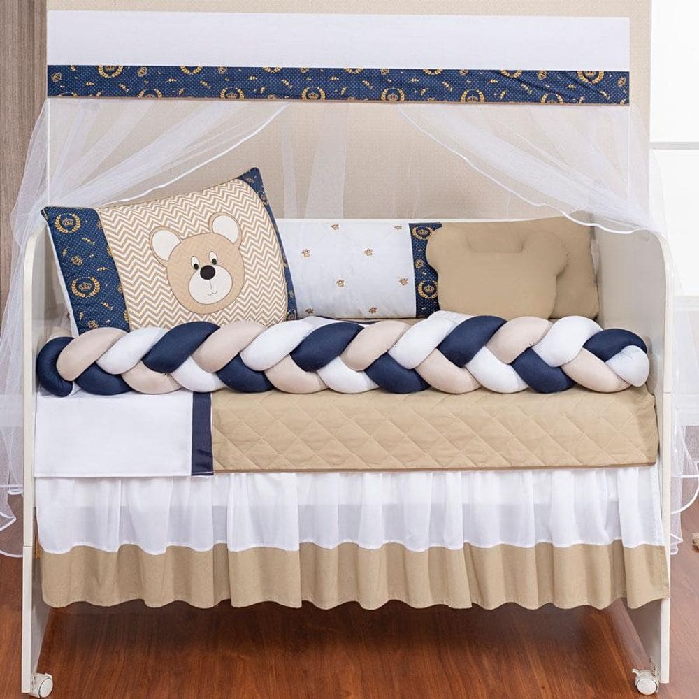 Kit Jogo De Berço Ursinho Kit Americano Urso Baby Para Bebe