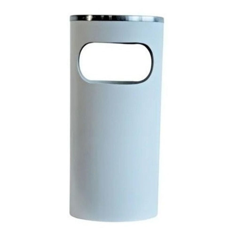 Cinzeiro Lixeira Em Pintura Epóxi Com Aro Em Aluminio 22L