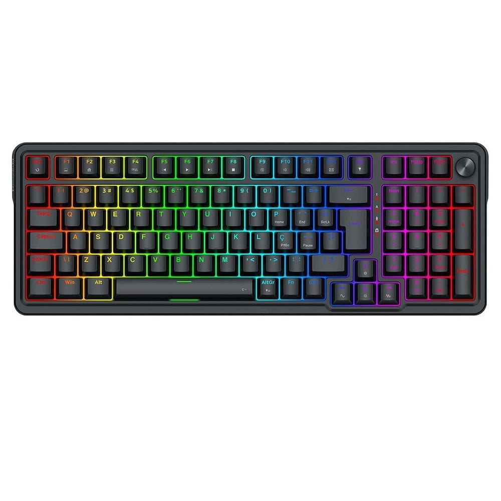 Teclado Magnético Redragon Eisa, RGB, 1800 Compact, ABNT2, Preto