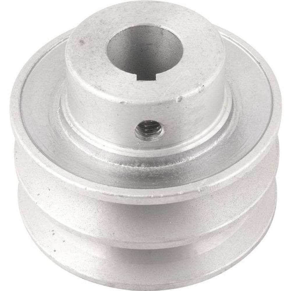 Polia Alumínio 2 Canais Perfil A 70mm Com Furo 3-4” Vonder