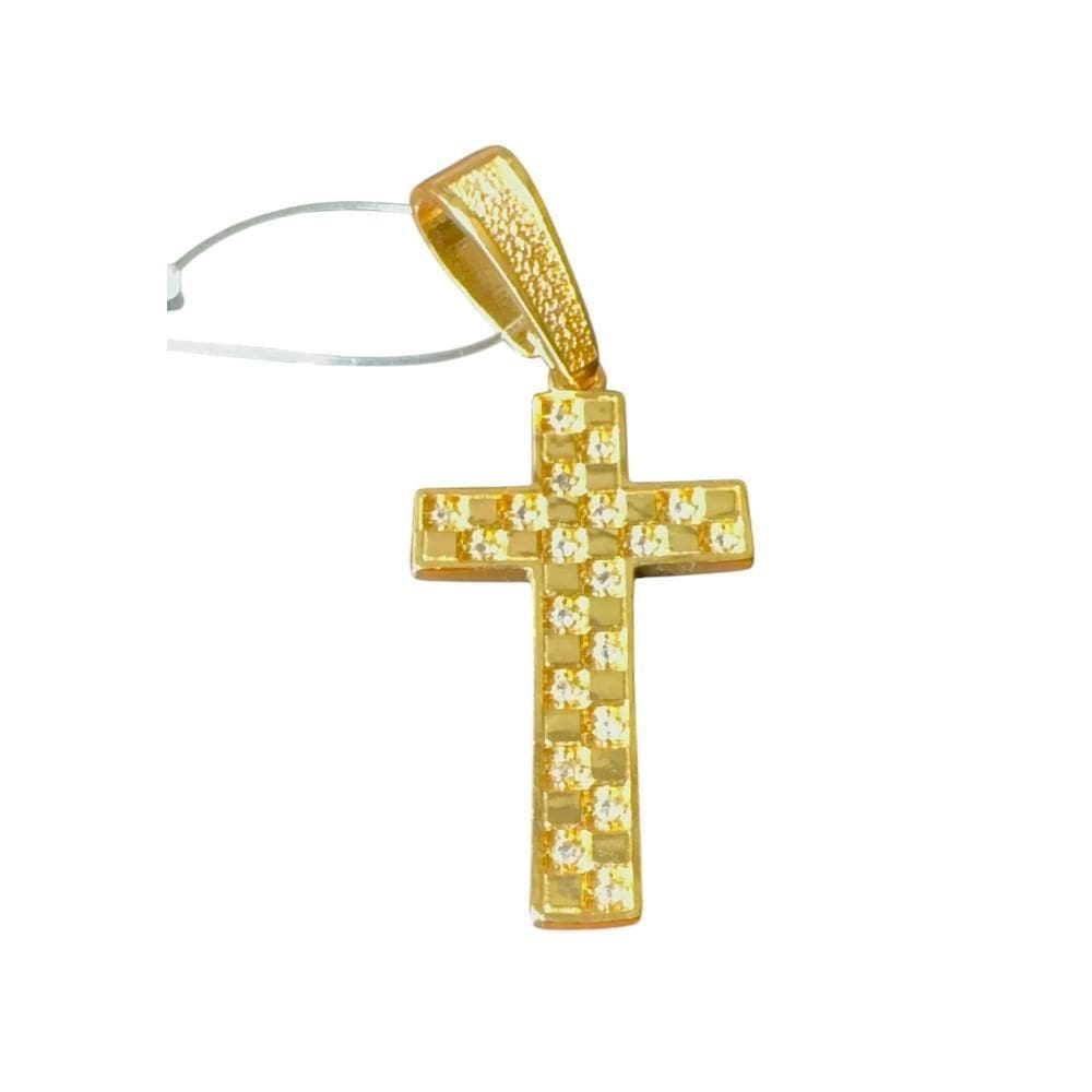 Pingente Cruz - Banhado A Ouro 18K