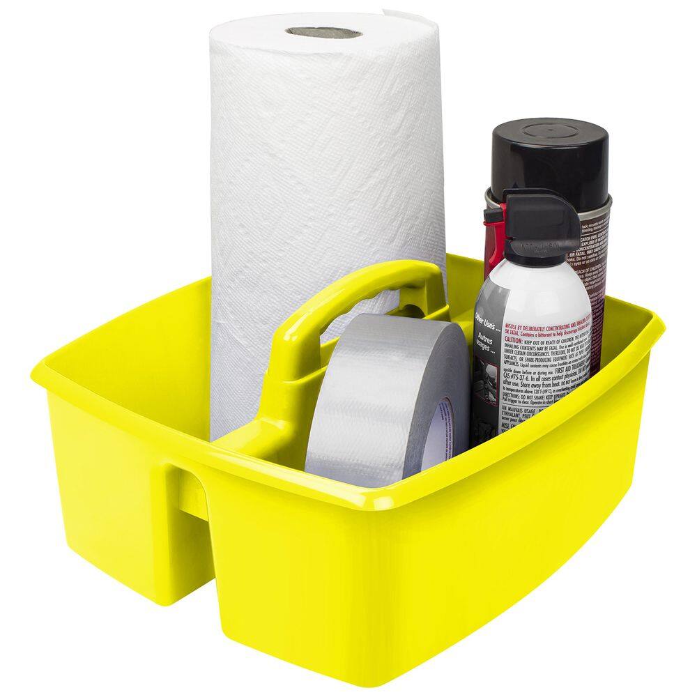 Organizador de sala de aula Storex com 2 compartimentos Large Caddy Yellow
