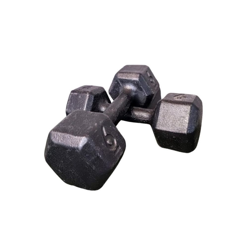 Par Halter Sextavado Ferro 6Kg