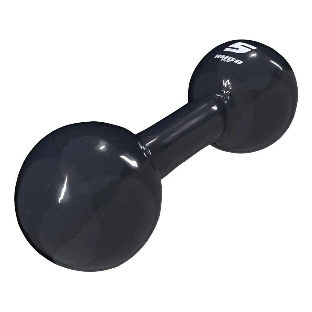 Halter 5Kg Bola Emborrachados Rmg8 Fit Cor Preto