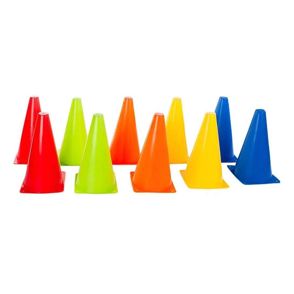 Kit 10 Cones De Agilidade 23Cm Treino Funcional E Corrida Ya