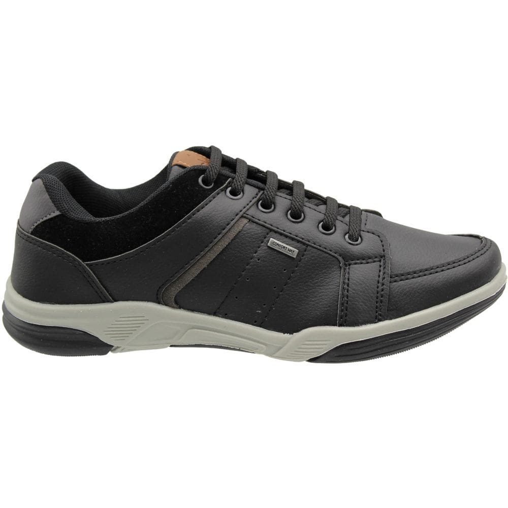 Sapatênis Confort Way Recortes Camurça Elástico Masculino