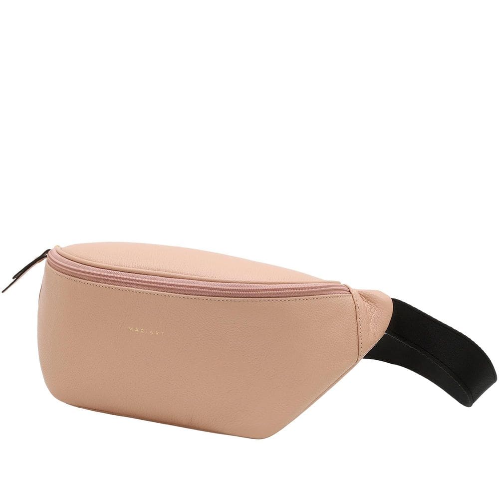 Pochete Feminina De Couro Bovino Mariart Begônia