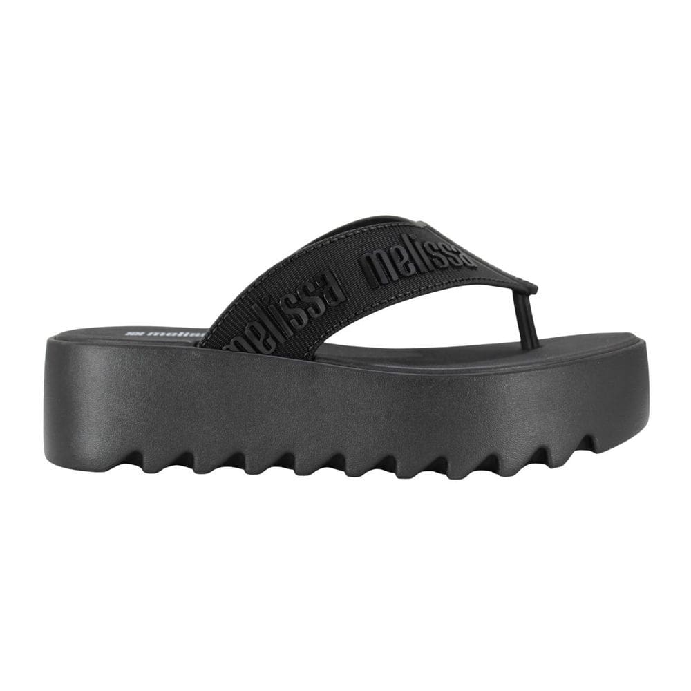 Tamanco Melissa M-Lover Thong Platform Preto