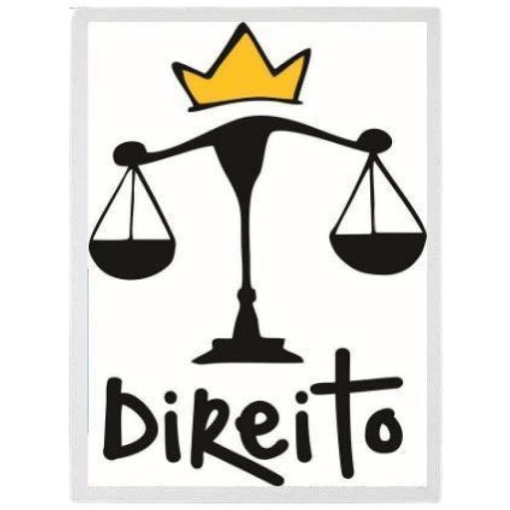 Quadro Decorativo Formatura Direito 45x34cm