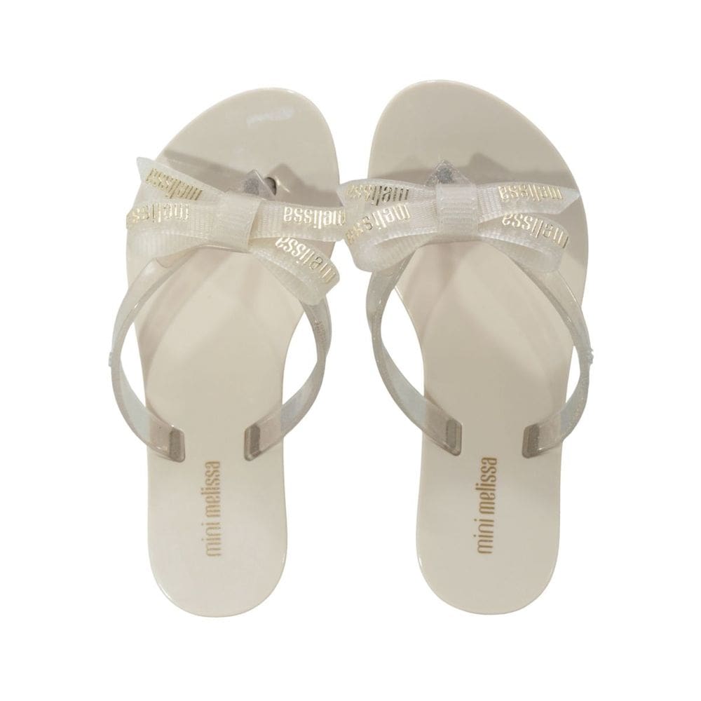 Tamanco Mini Melissa Harmonic M-Lover Infantil Bege/Glitter