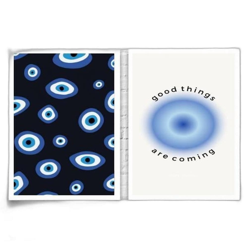 Quadros Good Things Coming Olho Moldura Branca 24X18Cm 2Un